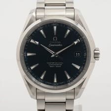 Omega Seamaster Aqua Terra 231.10.42.21.03.003 SS SS QZ blue dial 2 Extra Links