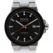 EPOS 3442BSGYWHR Sportive WATCH gray SS/rubber AT