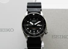 KANJI *VINTAGE* SEIKO 7C43-6010 38mm Diver 200m Black Day Date Quartz Men Watch