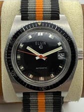 MINT Vintage Elgin Skin Diver - Unpolished 333ft "Devil Diver" - Swiss AS 1916