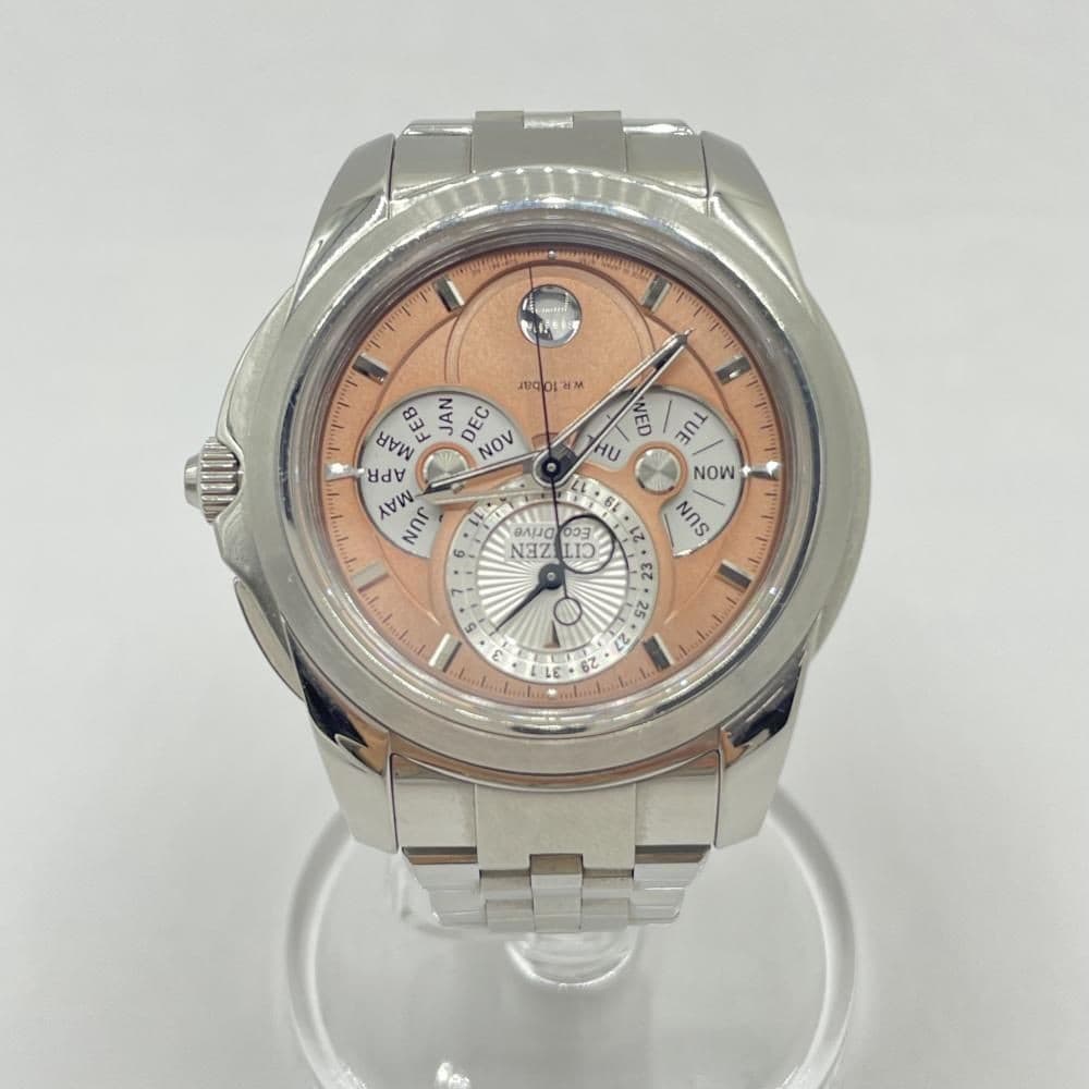 Citizen Galandrier 8730-S052602 Analog Quartz Watch Silver Tone Used