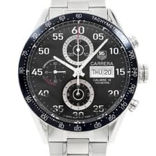 TAG Heuer Carrera Calibre 16 Chronograph CV2A10 DayDate Black SS Men Automatic