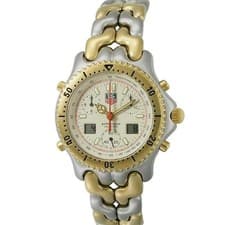 TAG Heuer Senna Professional Quartz Watch CG1123-0 Chronograph 36mm Beige Dial