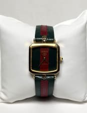Vintage Gucci Sherry Line Women's Green & Red Quartz Watch | 25mm