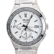 Seiko Astron SBXY049 Cal.8B63 World Time Day Date Solar Mens Watch Auth Works