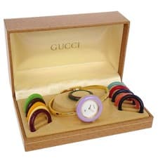 Gucci 11/12 Change Bezel Chameleon Quartz Watch SS 155861