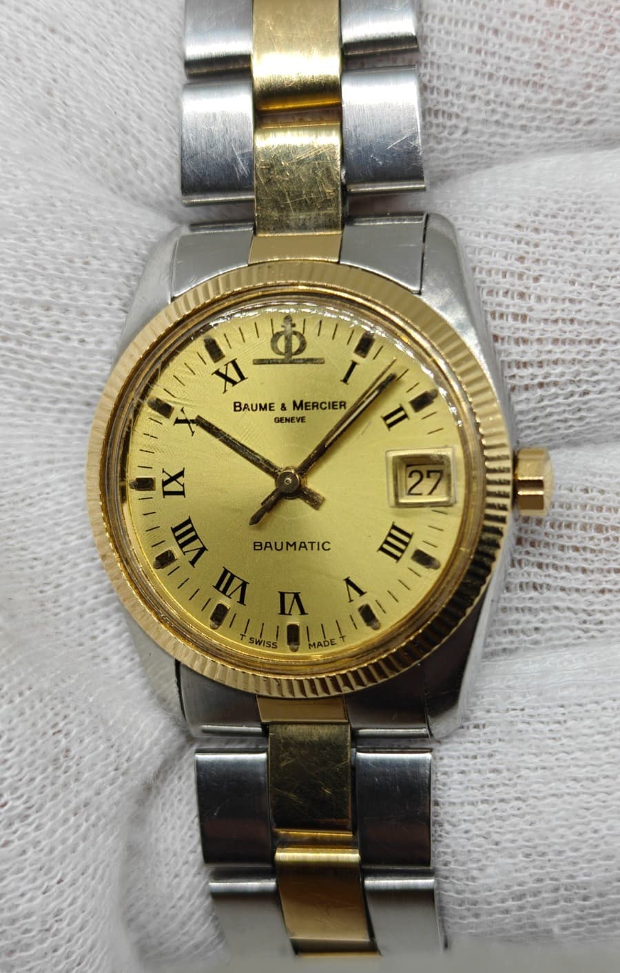 Baume & Mercier Baumatic, steel and gold, 30mm - automatic - ref. 1187