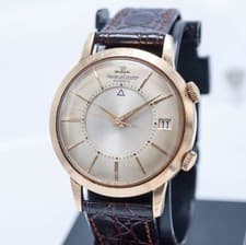 For Service - 1965 Jaeger LeCoultre Memovox E855 K825 14k Gold Men's 37mm Watch
