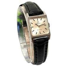 OMEGA De Ville Petite Square Manual Wind Analog Watch for Women Vintage