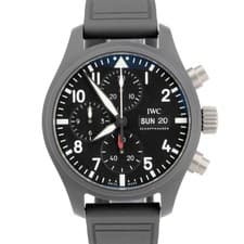2024 PAPERS IWC Pilots Watch Chronograph TOP GUN Black Ceramic 41mm IW389401 BOX