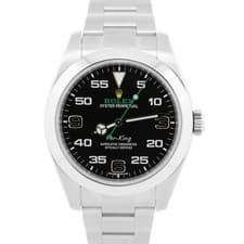 2018 PAPERS Rolex Air-King 40mm Green Black Stainless Automatic 116900 Watch BOX