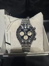 SEIKO SELECTION SBTR055 Classic Chronograph Black Stainless Steel Watch