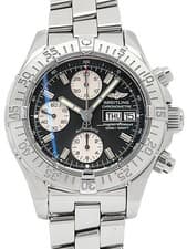 BREITLING Superocean Chronograph A13340 Black Men's Used Watch #31031