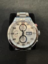 TAG Heuer Carrera Calibre 16 Day-Date Chronograph - Silver - Ref: CV2A11.BA0796