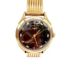 Longines Men’s Watch Automatic Black Dial Yellow Gold 10k GF Steel