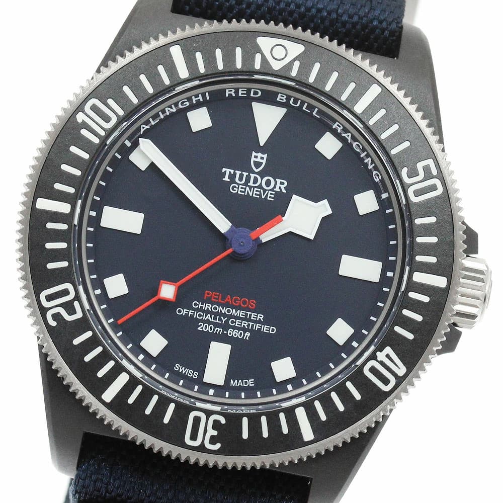 TUDOR WATCH 25707KN PELAGOS FXD RED BULL RACING AUTOMATIC NAVY DIAL CARBON MEN'S