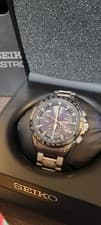 Seiko Astron Solar Watch 8X53 Analog Timepiece pre-owned condition Japan