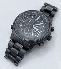 CITIZEN ProMaster Sky BY0084-56E Titanium BLK Solar Watch Analog Used