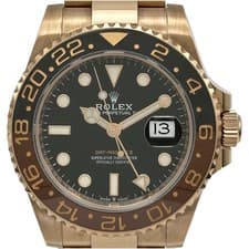 ROLEX GMT-Master2 126715CHNR Black Pink Gold Automatic Mens Watch #OK030