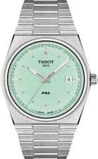 TISSOT MENS PRX QUARTZ WATCH T137.410.11.091.01 GREEN -RRP 395.00