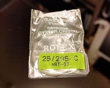 Rolex Laser Engraved Sapphire Crystal 25-295-C Used with Crown Mark From Japan
