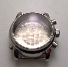 RARE GIRARD PERREGAUX RATTRAPANTE 9010 COMPLETE WATCH CASE FOR PARTS 39MM