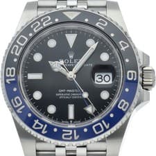 ROLEX GMT-Master II Watch Jubilee 126710BLNR Stainless Steel mensWatch black...