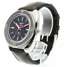 Longines Ultrachron Automatic 43mm Black Men's Watch Stainless Steel