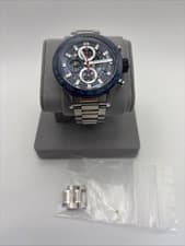 Tag Heuer Carrera 43mm Steel Blue Ceramic Skeleton Chronograph CAR201T-0