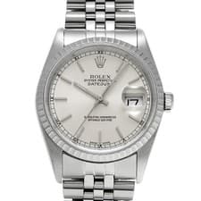 ROLEX Datejust 16220 Silver WATCH 726451