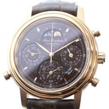 TENSHODO 6771T012779 Grand Complication Watch Quartz Triple Calendar Moon Phase