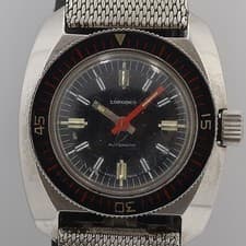 LONGINES OGH 5644ABC0662100 Diver Wristwatch Timepiece Black Dial Ladies