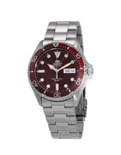 Orient Automatic Mechanical Stainless Steel Red Dial Diver Men's Wristwatch