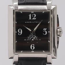 Used Working Good Product Hamilton Torrent H304110 QZ Sumoseco Black Dial Men's
