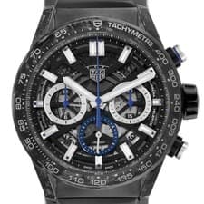 Tag Heuer Carrera Chronograph LE Steel Carbon Mens Watch CBG2017 Box Card