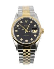 Rolex Datejust Diamond 18K/Stainless Steel Watch 16233