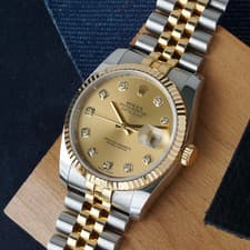 Rolex Datejust 36mm 116233 Champagne Diamond Dial Two-Tone Jubilee 2016