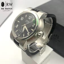 ORIS Automatic Watch Black Dial Rubber Strap 42mm 7517 41 Stainless Steel Case