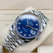 Rolex Datejust 41 126334 41MM Blue Diamond Dial Jubilee Flutted Bezel