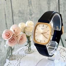 SEIKO Credor 6730 14K Bezel Automatic Watch Working