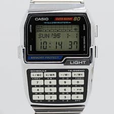 Casio Data Bank DBC-810 SS QZ Digital Watch Tested with Box