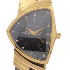 HAMILTON H244410 Ventura Quartz Men's Watch From Japan G0418