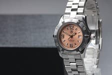 [Exc+5 w/ Paper] TAG Heuer Exclusive WN1314 Pink Dial Date Quartz Women's Watch