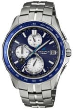 Casio Oceanus OCW-S7000F-2AJF Manta Blue Sapphire Bezel Titanium Watch Men Japan