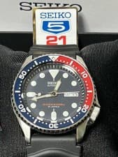 Seiko SKX009J Automatic Diver Pepsi 200m Made in Japan Full Set New Rare
