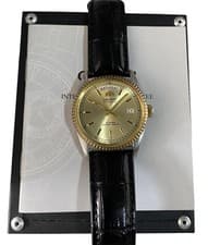 Orient President  Automatic Day-Date Gold Dial Stainless Steel Gents Watch
