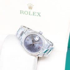 Rolex 31mm Oyster Perpetual Grey Floral Dial Datejust REF: 178274 (Z Series)