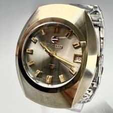 RADO BALBOA V Automatic Wristwatch Silver Dial 35mm Gold Strap for Men