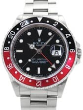 ROLEX GMT Master II Red x Black Bezel 16710 SW15721
