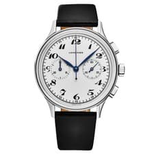 Longines Heritage Chrono Auto 40mm Silver Dial Leather Men's Watch L2.827.4.73.0